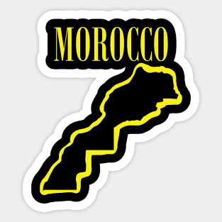 Vibrant Morocco Africa: Unleash Your 90s Grunge Spirit! Sticker